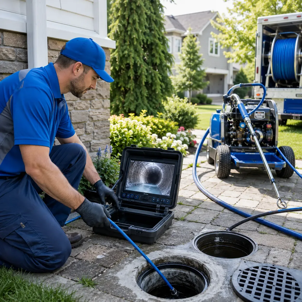 Outdoor drain cleaning professionals serving Elco, PA