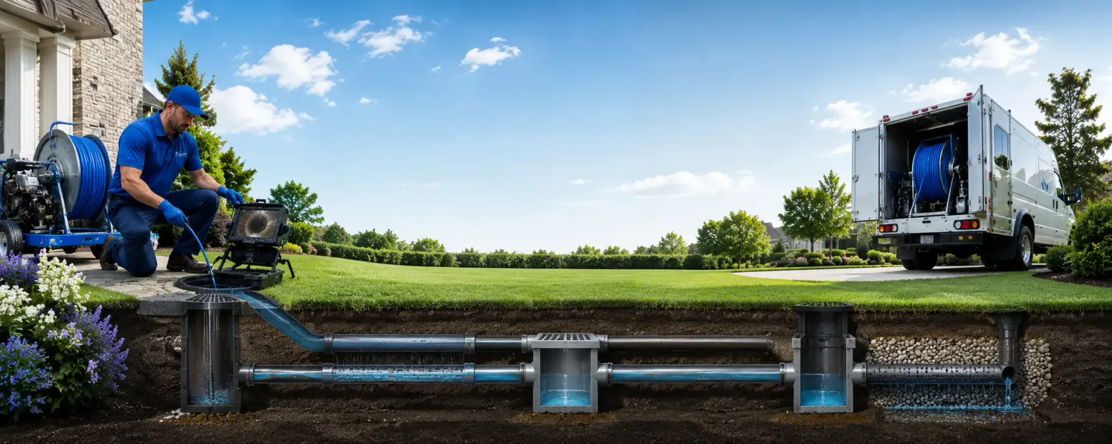 Outdoor drain cleaning information for Elco, PA